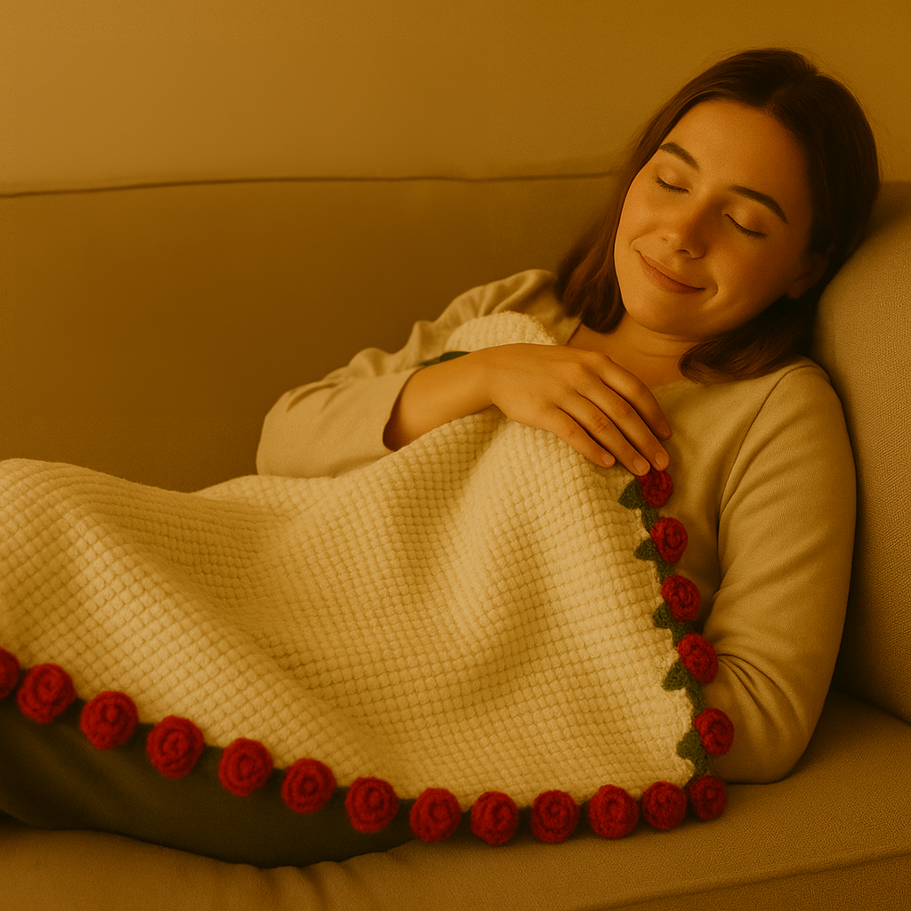 Amarosa - Die Decke, die Liebe trägt (bereits gehäkelt - 100cm)